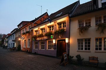 Münster, vieille ville, quartier des étudiants, Cavete in Kreuzstrasse, Münsterland, Rhénanie-du-Nor