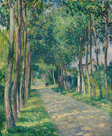 Pferdekutsche auf einer sonnigen Straße, Henri Lebasque
