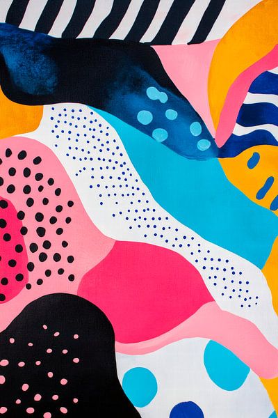 Colourful abstract composition - Modern Design by Poster Art Shop