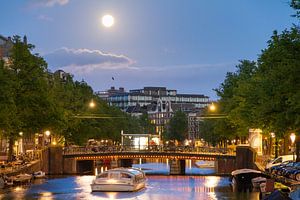 Volle maan Keizersgracht von Dennis van de Water