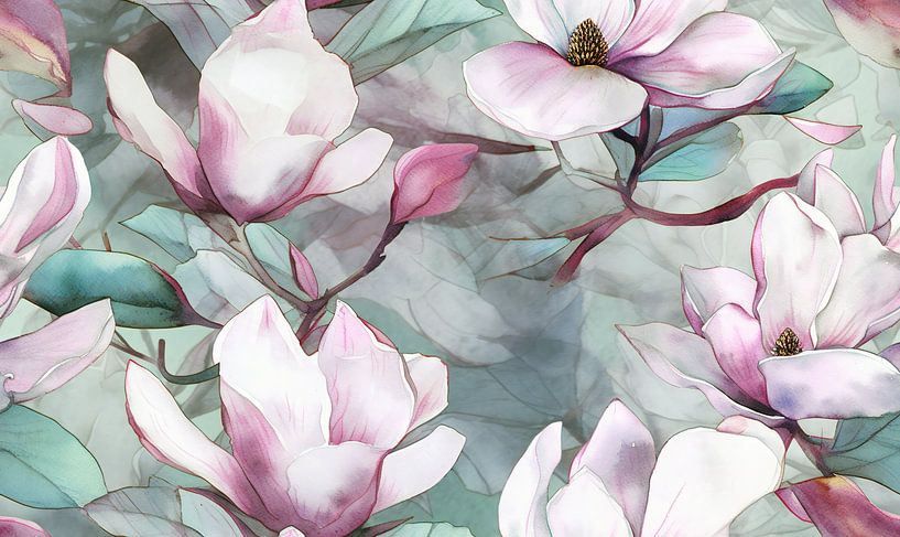 Magnolia abstrait par Jacky