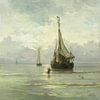 Tableau Mer calme de l'artiste Mesdag | Tableaux de bateaux sur Schilderijen Nu