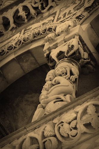 Toscane Italië Lucca Binnenstad Sepia