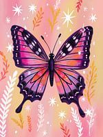 Colourful Butterfly Nature Illustration