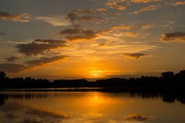 Weegje zonsopkomst Nr. 1 van Leo Kramp Fotografie