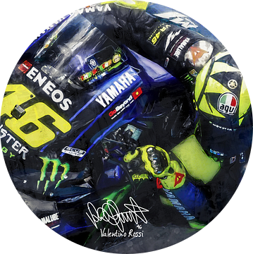 Valentino Rossi oilpaint van Bert Hooijer