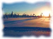 Arktischer Winter-Sonnenuntergang von Maurice Dawson Miniaturansicht