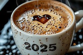eine heiße Tasse Kaffee oder Cappuccino 2025