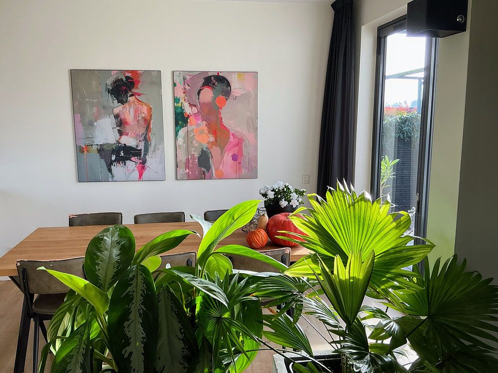 Figurative portrait, modern and abstract  by Carla Van Iersel 