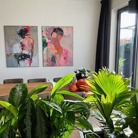 Customer photo: Figurative portrait, modern and abstract by Carla Van Iersel, on ArtFrame