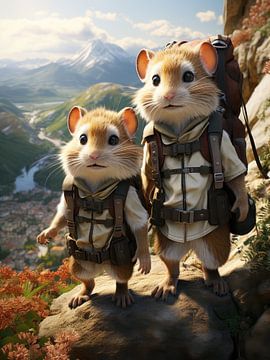 Petits hamsters - quand la montagne les appelle sur Max Steinwald
