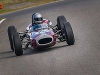 classic formula car coming out of Gerlach bend Zandvoort