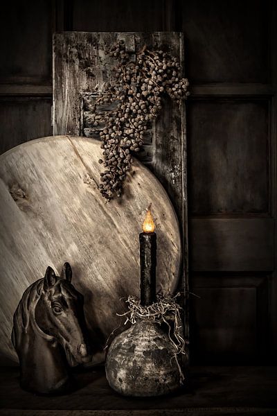 Paardenhoofd en kruikje van Anja Volder