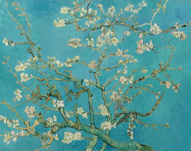 Amandelbloesem schilderij van Vincent van Gogh van Schilders Gilde