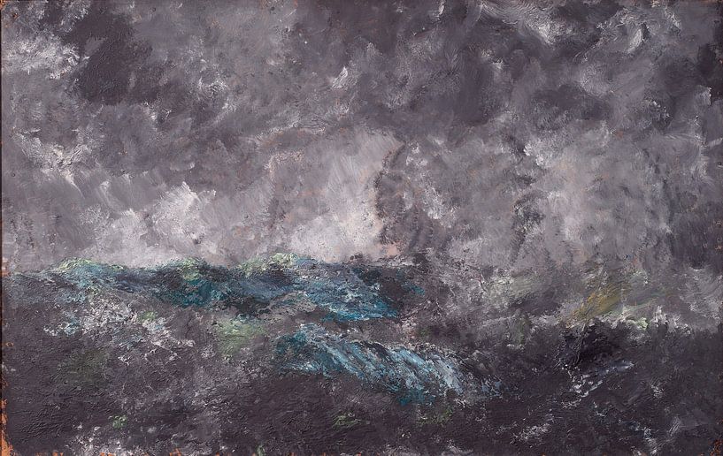 August Strindberg~Storm in the Skerries The Flying Dutchman by finemasterpiece