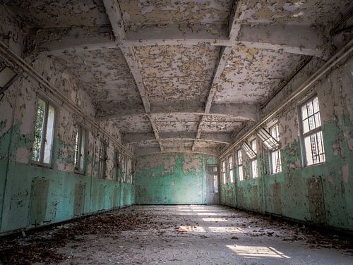 Verlaten Pilotenschool, België - Urbex / Verval / Oud / Graffiti / Hal / Zaal / Klaslokaal