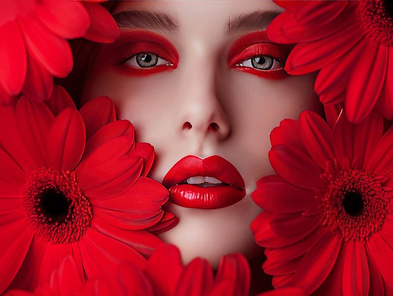 Flower Power Frauen von Egon Zitter