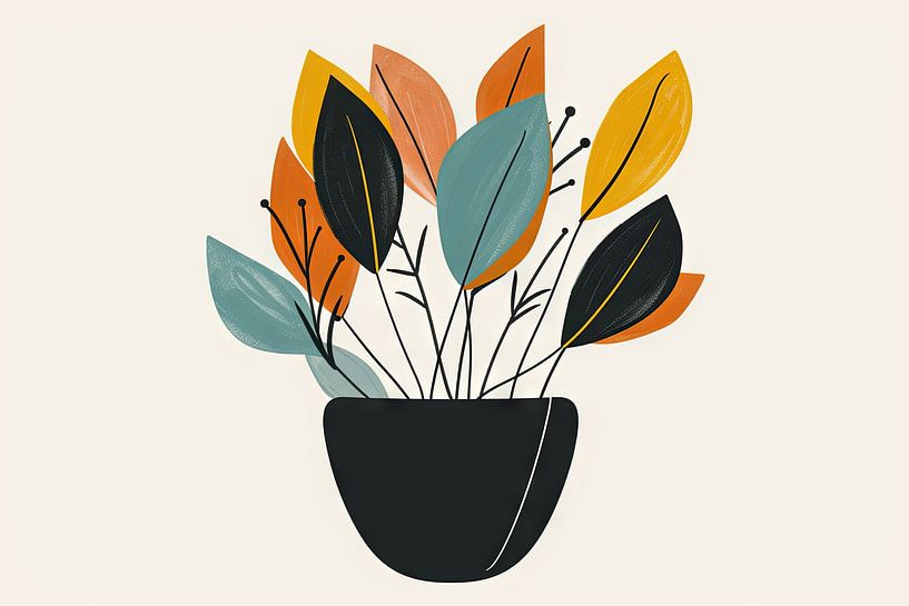 Colourful plants by Poster Art Shop