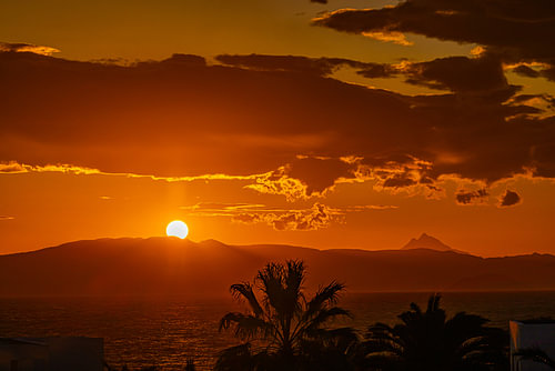 Dawn breaking over the Aegean Sea