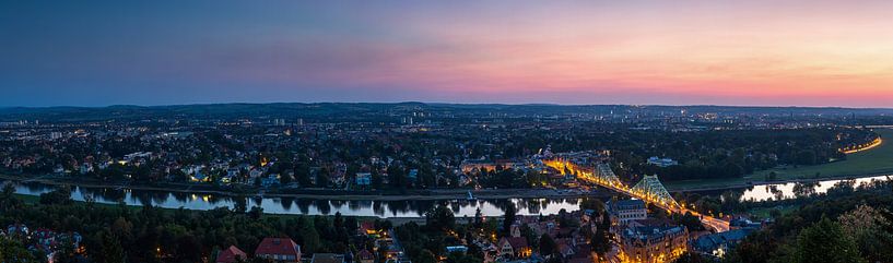 Dresden - Loschwitz at sunset by Frank Herrmann