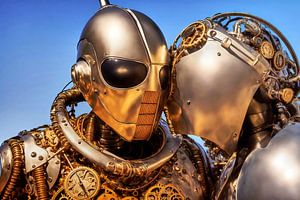 Zusammenarbeit der Androiden, AI-generiert