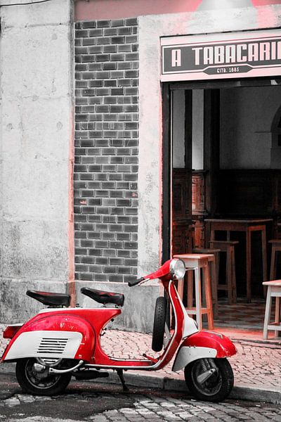 Red Vespa by Petra Brouwer