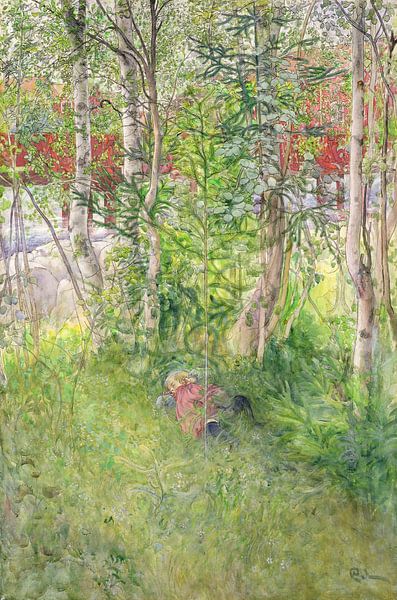 Carl Larsson,A nap outside by finemasterpiece
