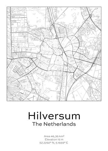 City map - Netherlands - Hilversum