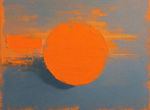 Bleu orange | Cercle orange