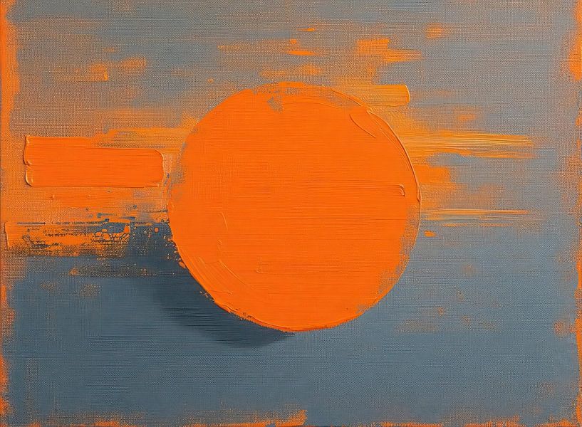 Orange Blue | Orange Circle by Modern Collection