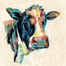 Expressionistische Cow I v2, Silvia Vassileva von Wild Apple Miniaturansicht