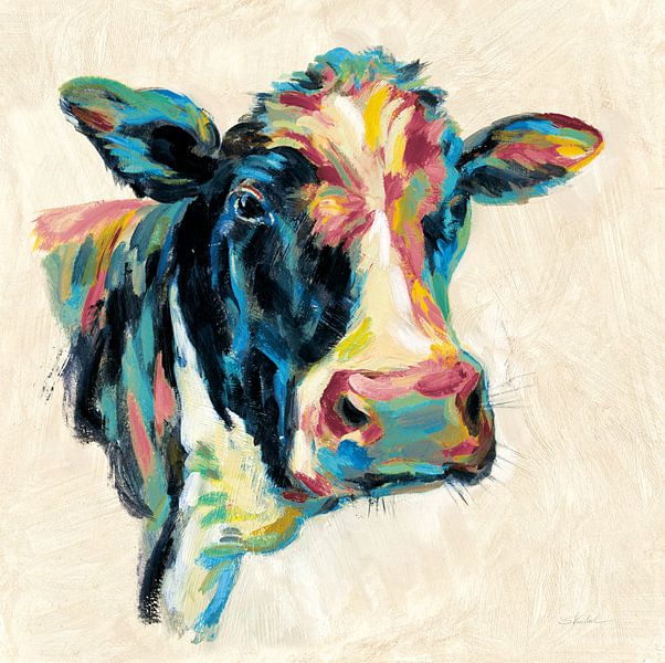 Expressionistische Cow I v2, Silvia Vassileva von Wild Apple