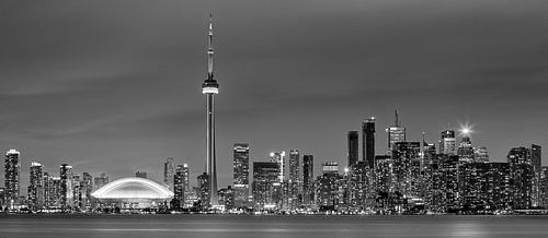Toronto Skyline in zwart-wit