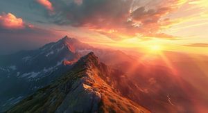 Goldene Bergspitzen