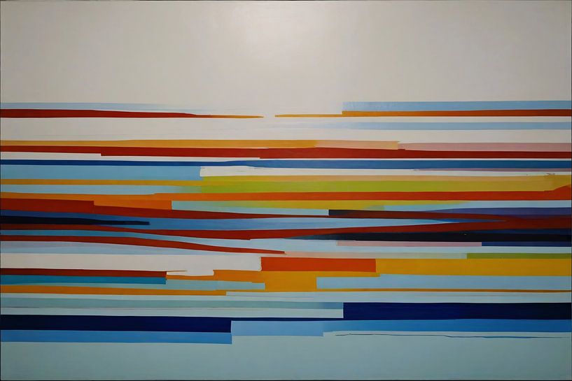 Abstract spel van lijnen en kleuren van Art & Soul Creations