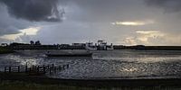 Avond in de haven van Lauwersoog