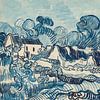 Vincent van Gogh. Landscape with houses by 1000 Schilderijen