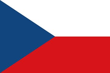 Drapeau de la République tchèque sur de-nue-pic