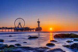 Coucher de soleil apaisant à Scheveningen