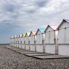 Strandhuisjes in Noord Frankrijk van FotovanHenk