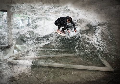 Portals into nature 2 - the surfer