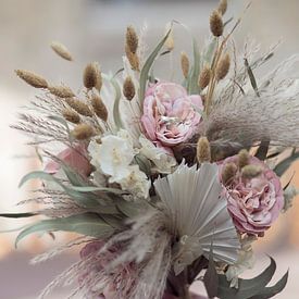 Bouquet de mariage sur Nathalie Van Den Heuvel