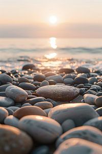 Steine am Morgenstrand