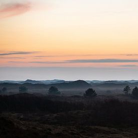 Dünenlandschaft bei Sonnenuntergang Texel von Frederieke Knol