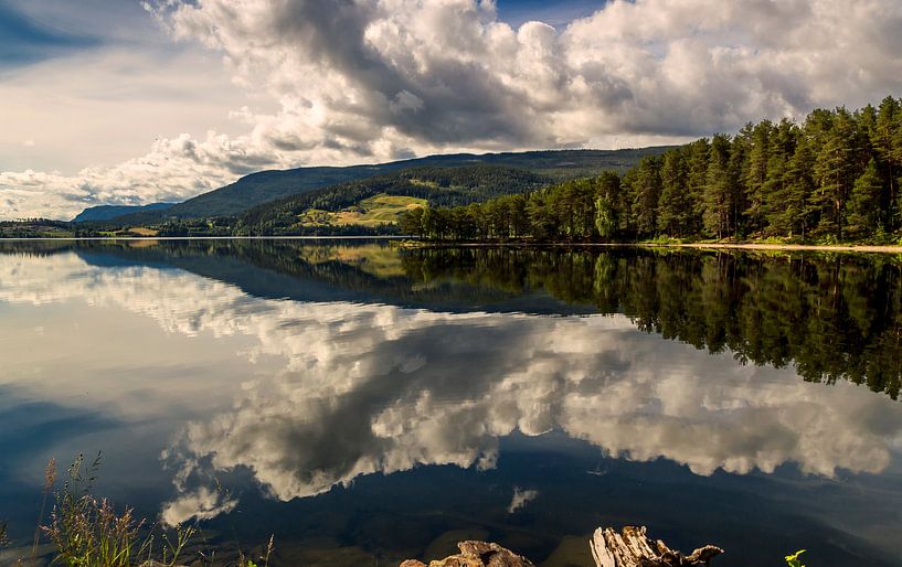 Strondafjord Reflecties, Noorwegen van Adelheid Smitt