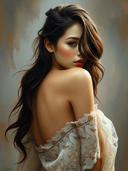 The hidden gaze seduction by Jolique Arte