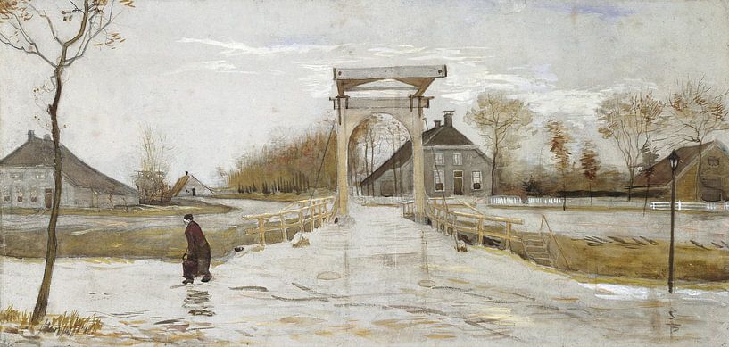 Zugbrücke in Nieuw-Amsterdam, Vincent van Gogh von Meesterlijcke Meesters