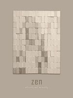 ZEN : Sérénité structurée en beige grisâtre