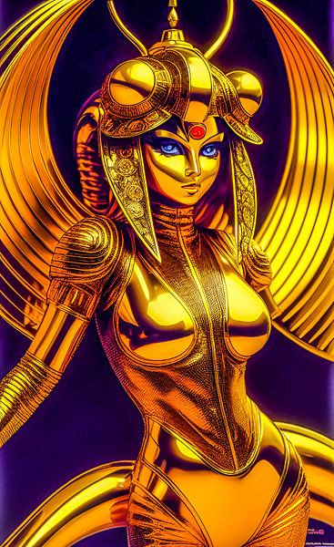 GOLDEN ROBOT par The Art of Mark Fischer