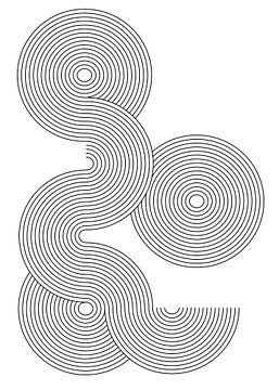 abstrakte moderne Kreise von Ratna Mutia Dewi